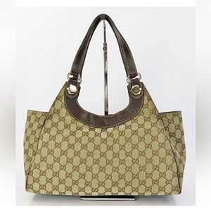 Gucci Brown Monogram Tote Bag